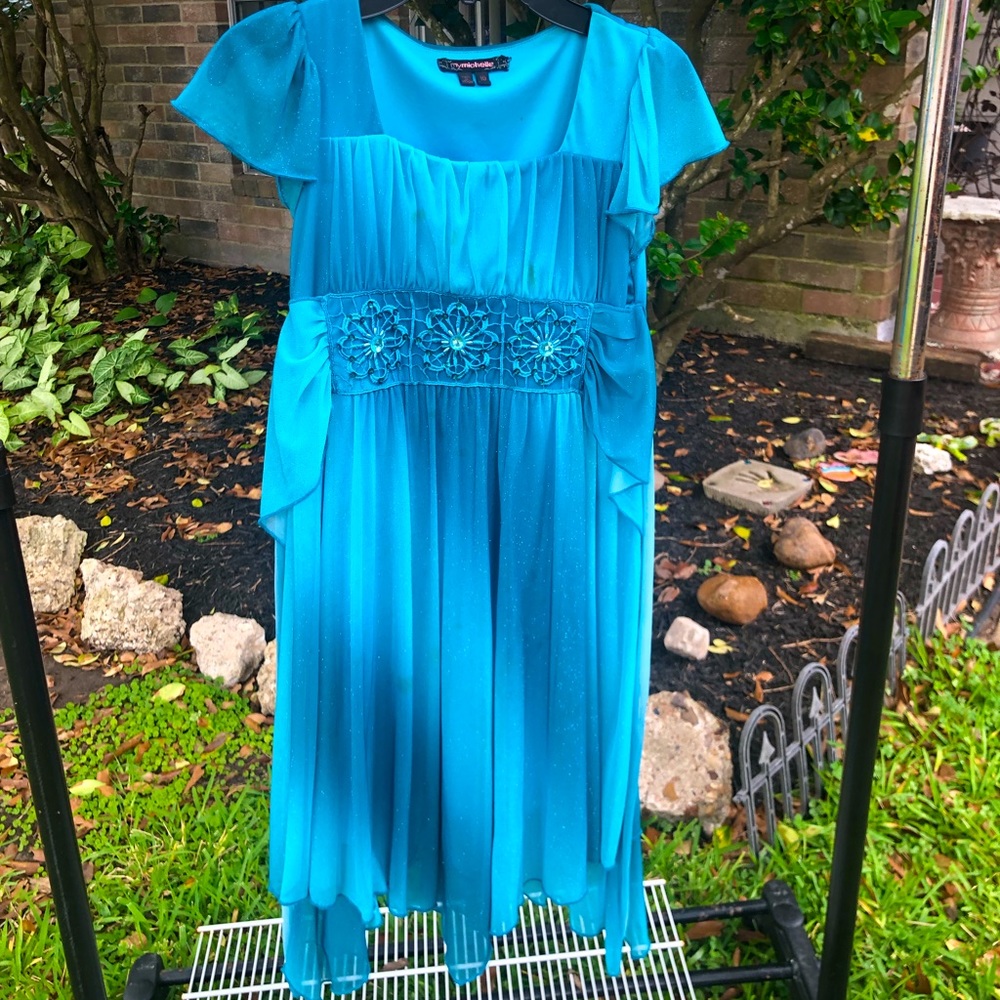 My Michelle blue glitter dress